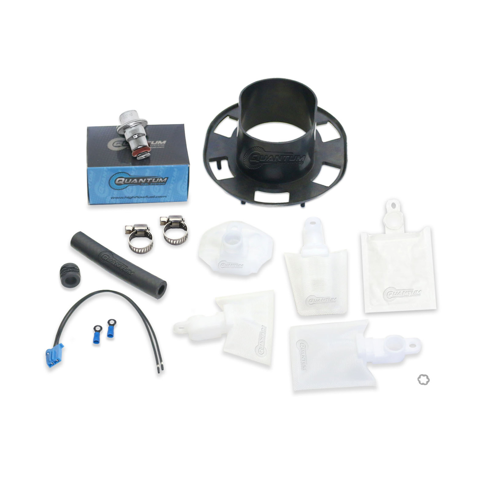 Quantum Fuel Systems Fuel Pump Repair Kit w/ Fuel Pressure Regulator, Tank Seal, Strainer for the Honda NT 700V 2010-2011 Quantum Fuel Systems Fuel Pump Repair Kit w/ Fuel Pressure Regulator, Tank Seal, Strainer for the Honda NT 700V 2010-2011